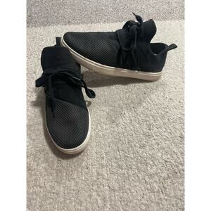 Brash Women Size 8 Tie Slip on Sneakers Shoes Black